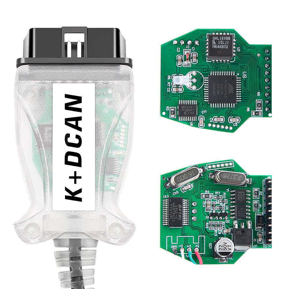 跨境INPA K+DCAN for BMW FT232 9241白色外壳绿色PCB按压式开关
