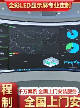led显示屏全彩屏电子屏P2p4室内会议室高清大屏幕舞台展厅广告屏