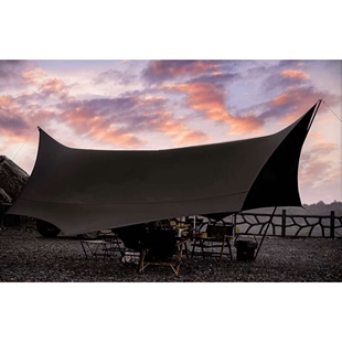 morningstar超轻多人户外露营轻量化防雨遮阳便携25平八角黑胶天