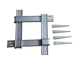 厂家现货 新型方柱扣加固件方柱紧固件抱箍件方柱卡方圆扣