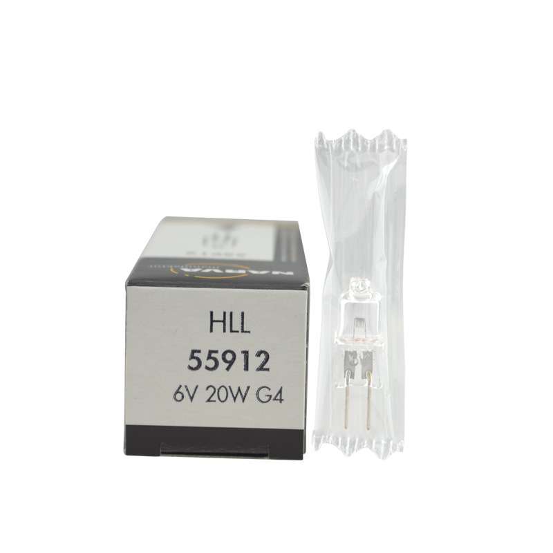 narva灯泡55912 HLL 6V20W利华卤素米泡光学仪器灯珠