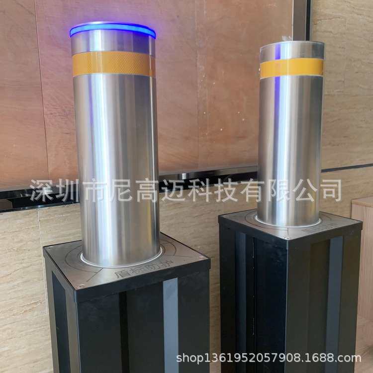 液压全自动升降车挡 可拆卸活动路桩 防撞升降柱系统学校门口车挡