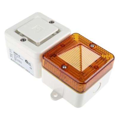 SONFL1XDC024W/A-H  e2s 声光报警器24V直流白底琥珀色灯罩