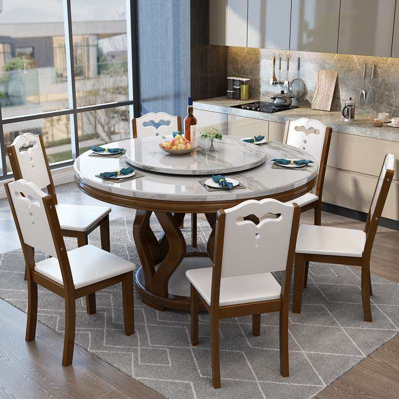 大理石实木餐桌椅组合现代简约家用圆形饭桌带转盘电磁炉火锅圆桌,鲜花速递/花卉仿真/绿植园艺,割草机/草坪机,淘宝优惠券,粉丝福利购,淘宝优惠卷