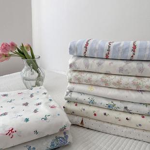 半藏森林40支全棉斜纹单品被套学生宿舍被单100棉小清新四季 被罩