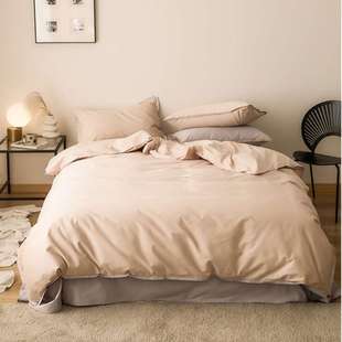 luxury bed sheet set 出口床单被套100支全棉床品民宿酒店四件套