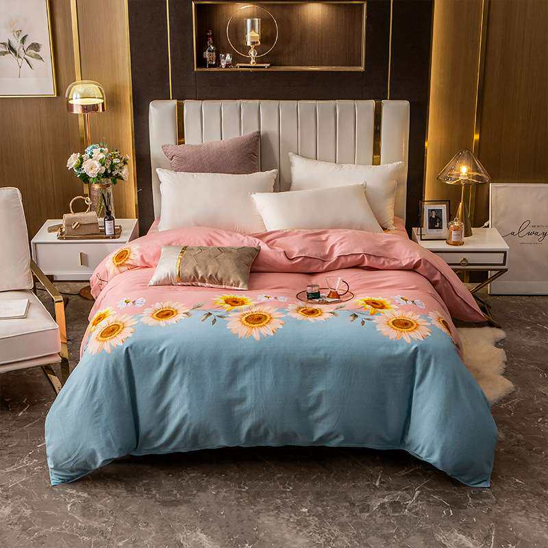 全棉加厚磨毛斜纹 全棉被套 单人双人被罩加大被套 单品被套