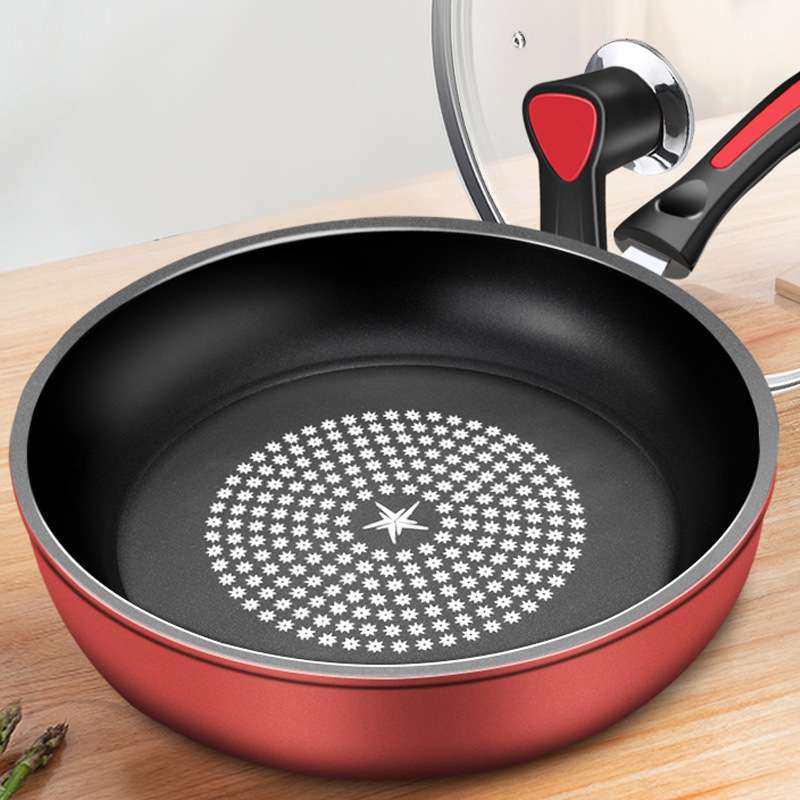 煎锅平底锅不粘锅炒菜家用炒煎锅具煎饼电磁炉通用晶钻不粘