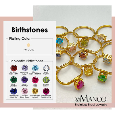 eManco欧美超闪锆石个性单钻戒指