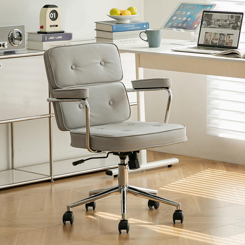 办公椅子家用舒服结实靠椅电脑椅会议椅设计师皮质卧室宿舍