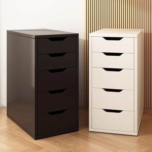 抽屉式收纳柜书桌储物柜家用桌边置物柜办公室桌边夹缝柜子文件柜