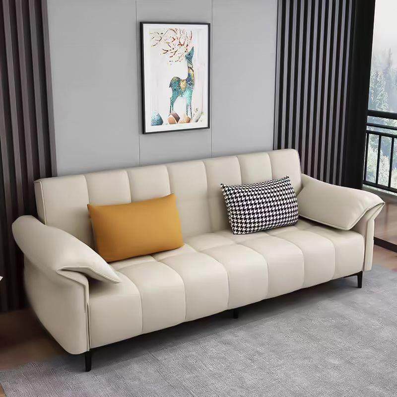 德致沙发床现代简约家用多功能沙发客厅小户型折叠皮艺沙发出租房