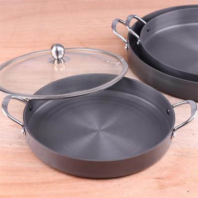 春川铁板炒鸡干锅海鲜锅焖锅年糕烤盘平底锅电磁炉排无涂层不粘锅