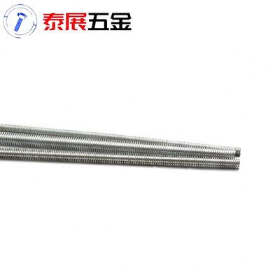M6-3米杆全或螺纹螺杆2米镀锌M30通丝.45钢材级丝杆牙条牙质23Q8