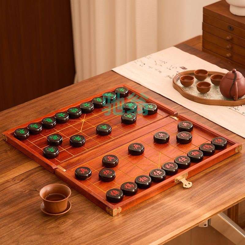 xsz象棋中国象棋实木高端带棋盘木制送礼送长辈大号棋子便携式套