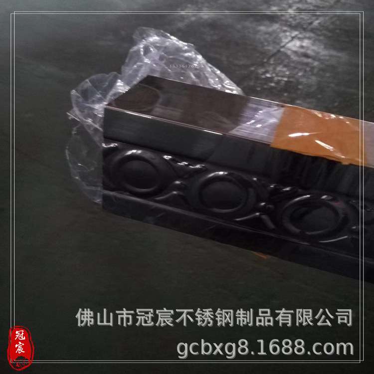 休闲吧台用玫瑰金镜面不锈钢喇叭底座 异型花瓶支撑柱彩色围栏