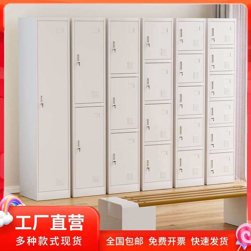 单体柜单开门储物柜铁皮柜加厚小型员工柜6门收纳拆装1.2米1.5米