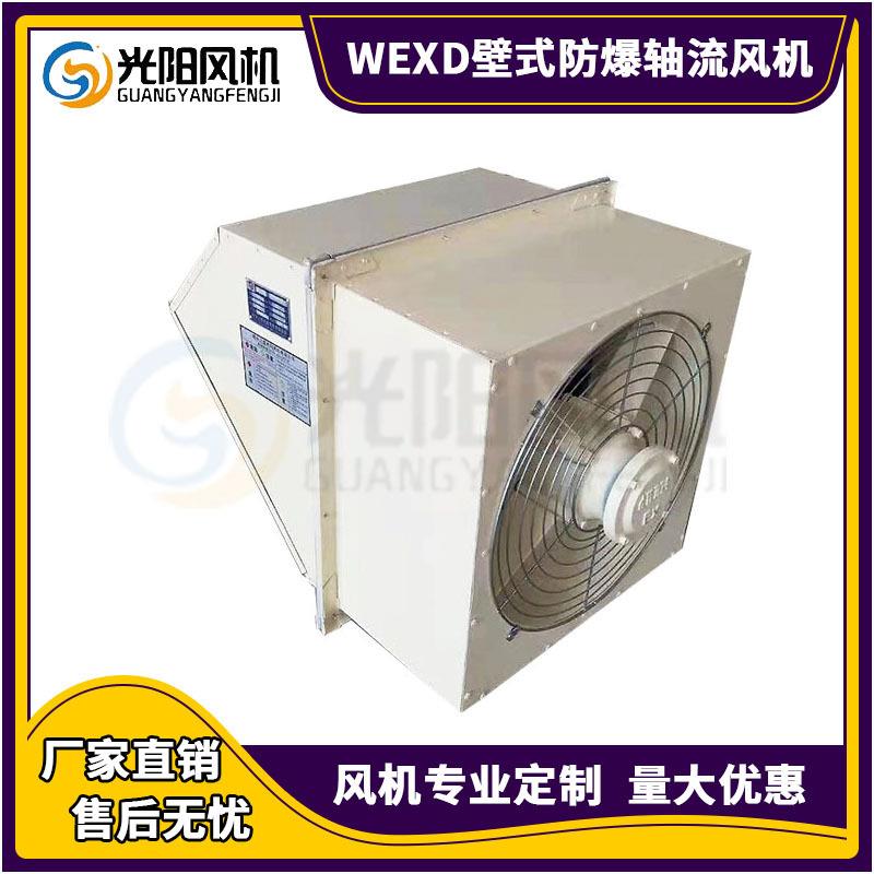 防爆型边墙轴流风机 带方形防雨防虫罩 直联传动边墙风机WEXD-Ex