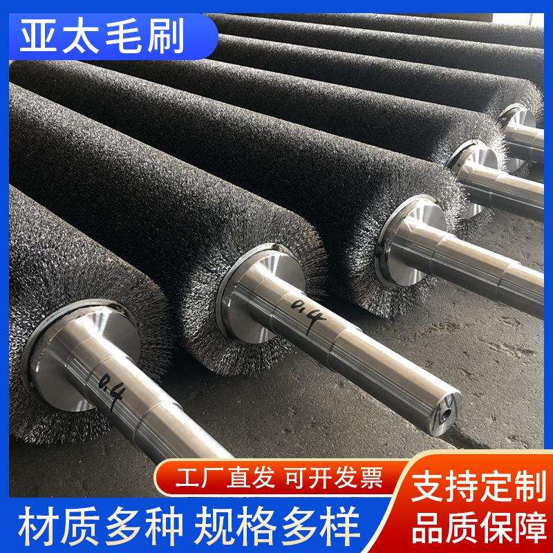 金属拉丝不锈钢丝刷辊钢板酸洗抛光钢丝辊 研磨除锈滚筒钢丝毛刷
