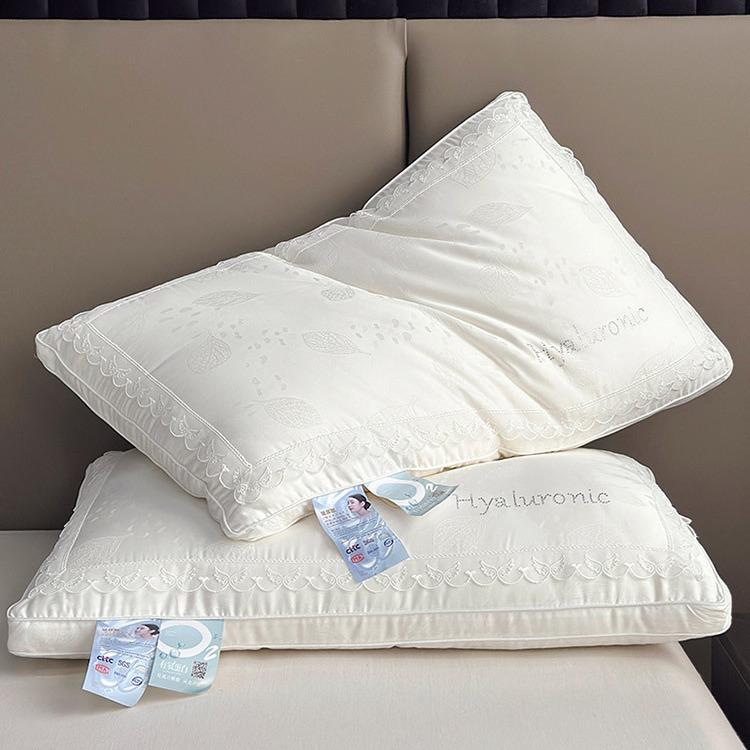 高奢精致烫钻60支天丝棉柔软枕芯单人舒适蓬松家用护颈枕枕头