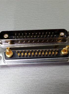 混装D-SUB27W2射频焊线公头 DB型高频同轴信号27W2公座连接器