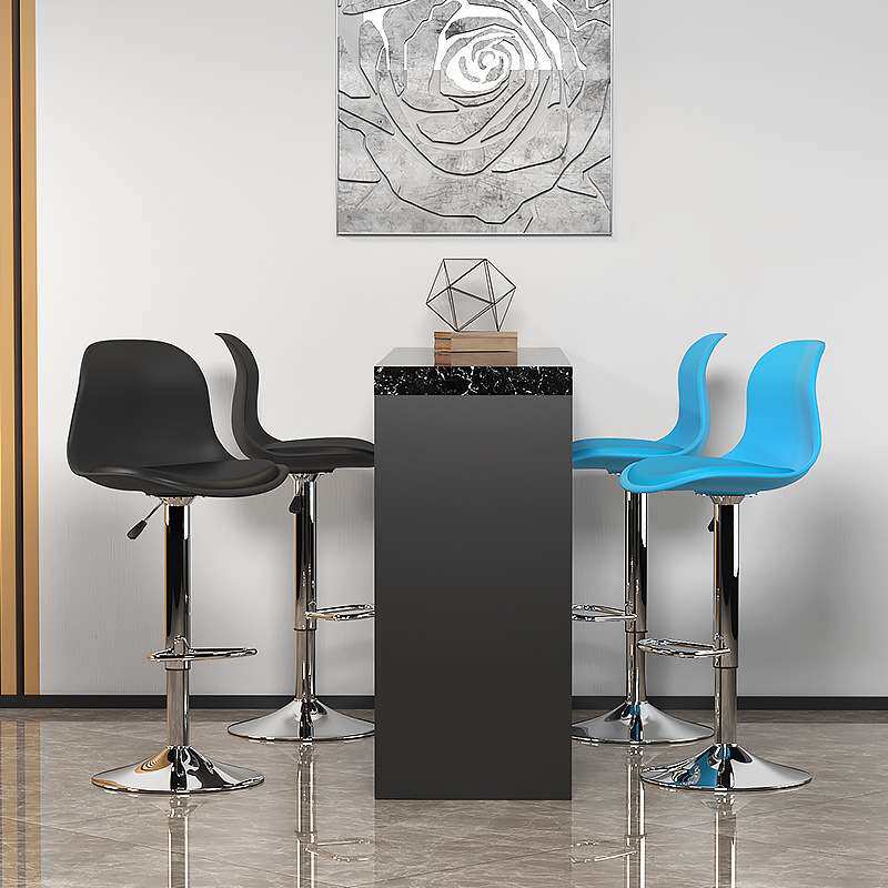 吧台椅现代简约家用高脚凳前台收银北欧时尚酒吧椅靠背升降旋转椅