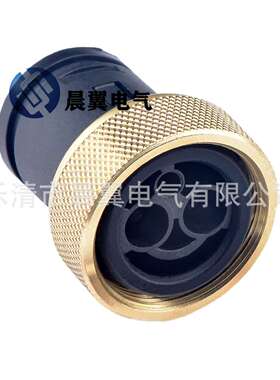 黑色2孔国产连接器防水接插件连接器100283-1