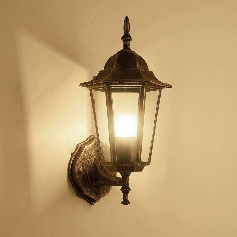 防水户外壁灯美式复古阳台门口创意过道楼梯间欧式室外墙庭院灯具