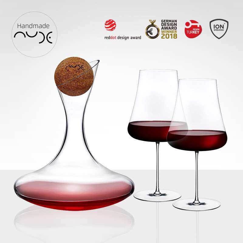 红点奖原装进口醒酒器手工水晶红酒杯波尔多勃艮第杯细腿薄壁