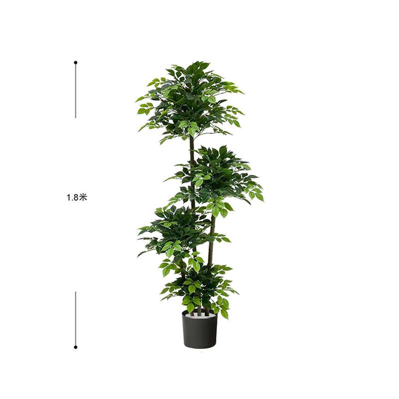 大型轻客厅仿生奢发财树植物幸福树室内装饰落地绿植假
