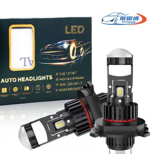 H7LED大灯小透镜H4鱼眼灯M01R直插式9005 9006高亮led车灯