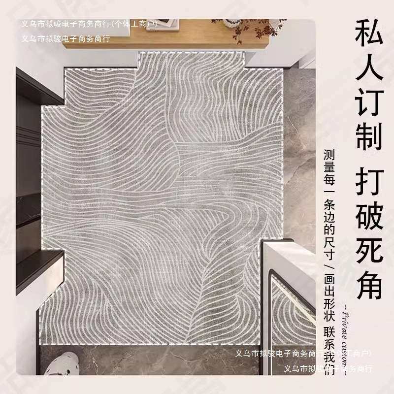 防滑客厅垫德国地毯门口轻奢家用门地垫进门玄关脚垫可裁剪