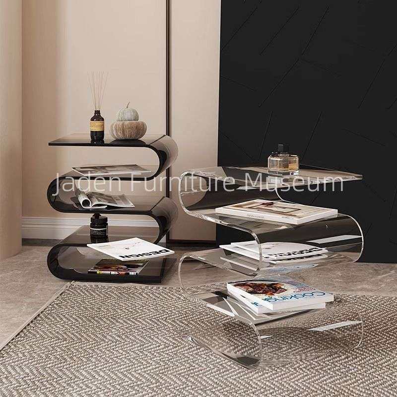 奶油风床头柜沙发卧室亚克力收纳架极简家用杂志透明边几网红异形,鲜花速递/花卉仿真/绿植园艺,割草机/草坪机,淘宝优惠券,粉丝福利购,淘宝优惠卷