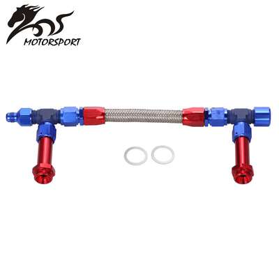 含税AN8双路燃油轨 Holley Dominator 4150 1/8螺纹油管双边接头
