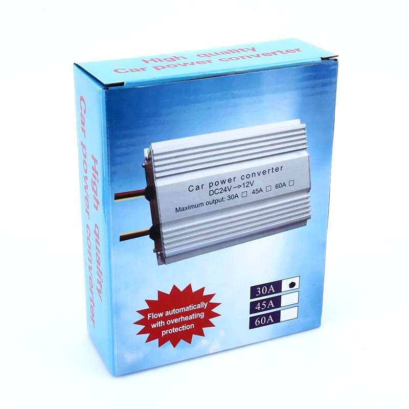 汽车降压器24V转12V汽车电源转换器30A可做产