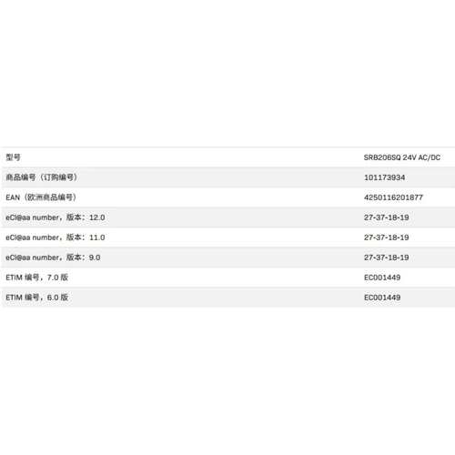 施迈赛  ?SRB206SQ 24V AC/DC   ??101173934  SCHMERSAL