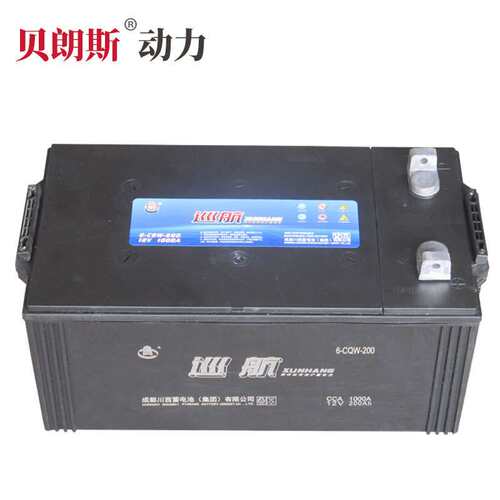 川西蓄电池12V200Ah 6-QW-200免维护电瓶厂价  船级社CCS认证