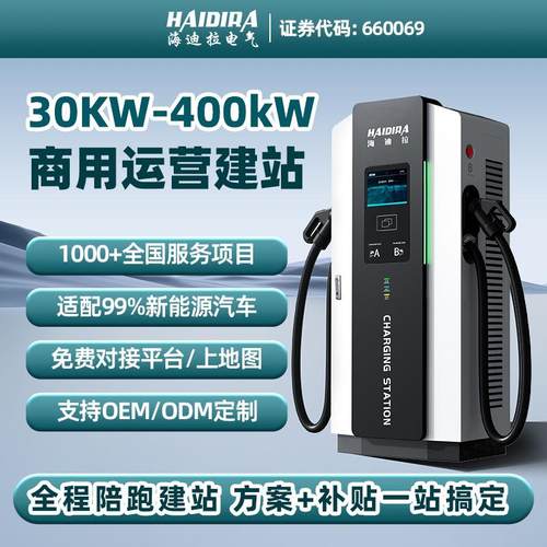 新能源汽车充电桩120KW电动车充电站直流充电桩双枪快充商用运营