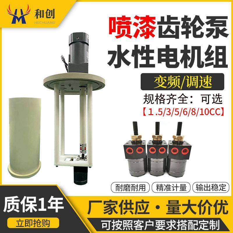 静电喷漆齿轮泵水性电机组DISK绝缘泵供漆计量泵涂料齿轮泵电机组