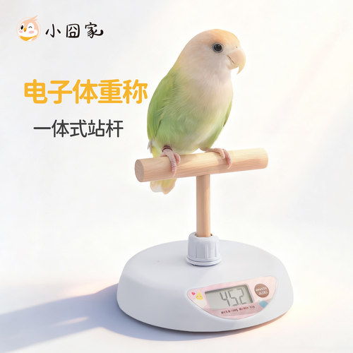 鹦鹉体重秤鸟用T型站杆电子称