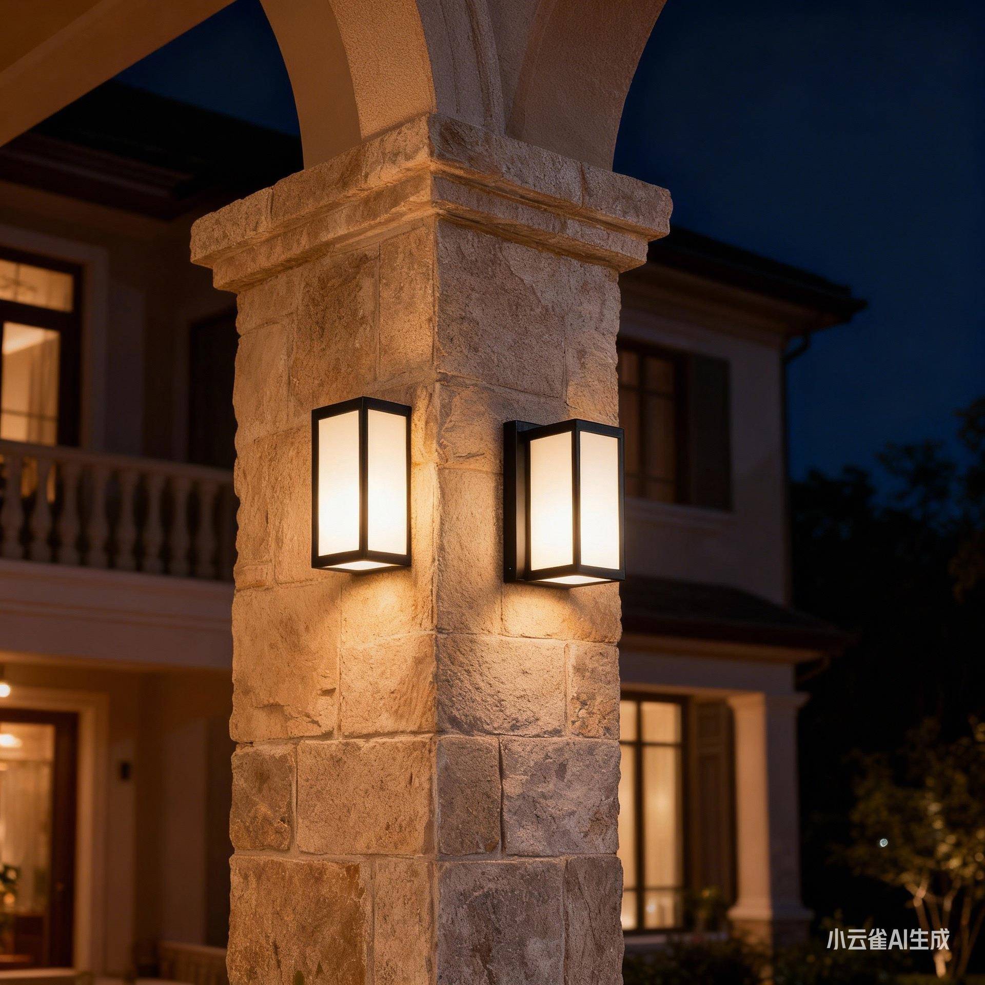 户外防水led壁灯感应壁灯阳台庭院外墙灯庭院露台室外铝材壁灯