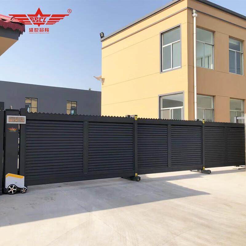 铝合金电动平移门学校企业分段滑门无轨平移伸缩电动门