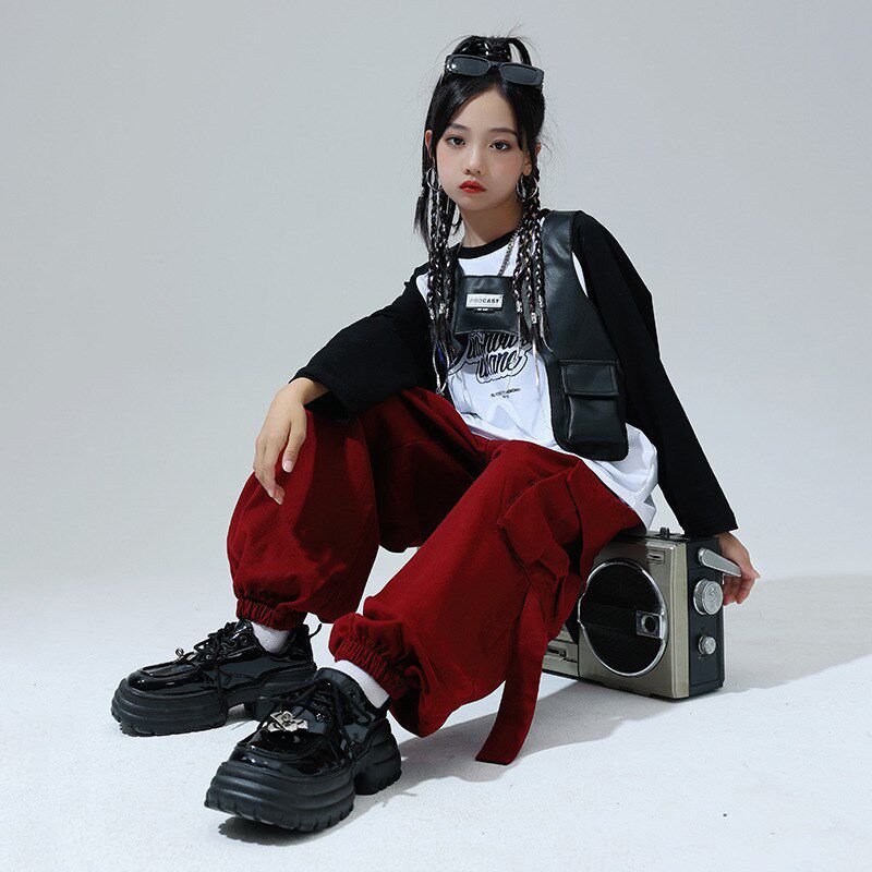 街舞儿童潮服hiphop女童嘻现代舞服装