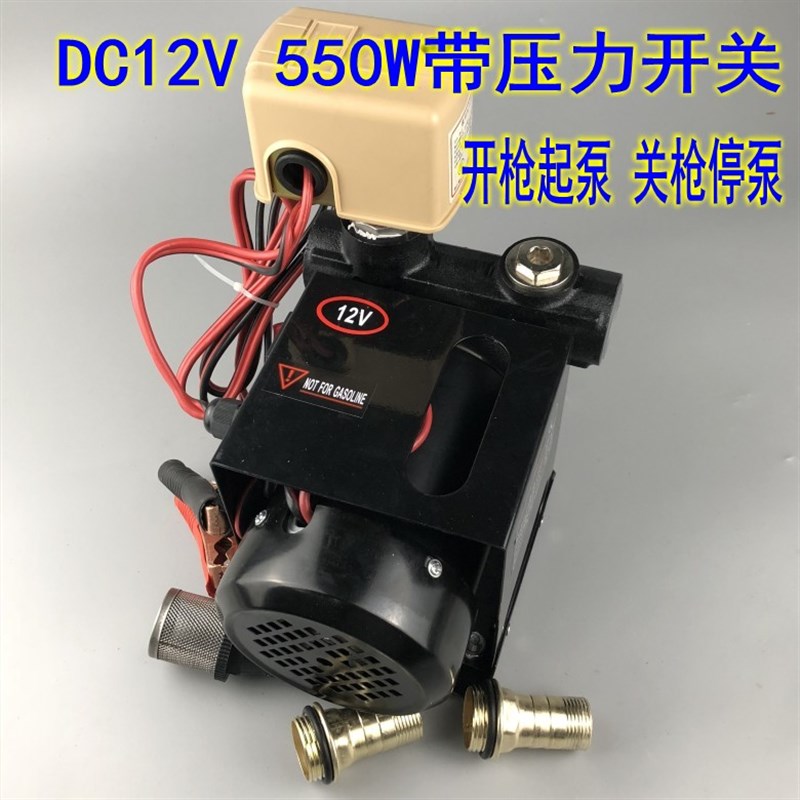 全自动DC12V 24V 220V柴油抽油泵自吸柴油泵大功率抽油泵550W600W