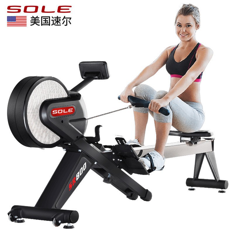 美国sole速尔SR800 磁控风阻划船机家用可折叠有氧运动划船训练器 - 封面