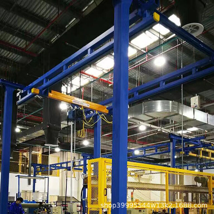 KBK轨道钢性车间铝合金悬挂单梁起重机龙门吊吊装吊车无线遥控