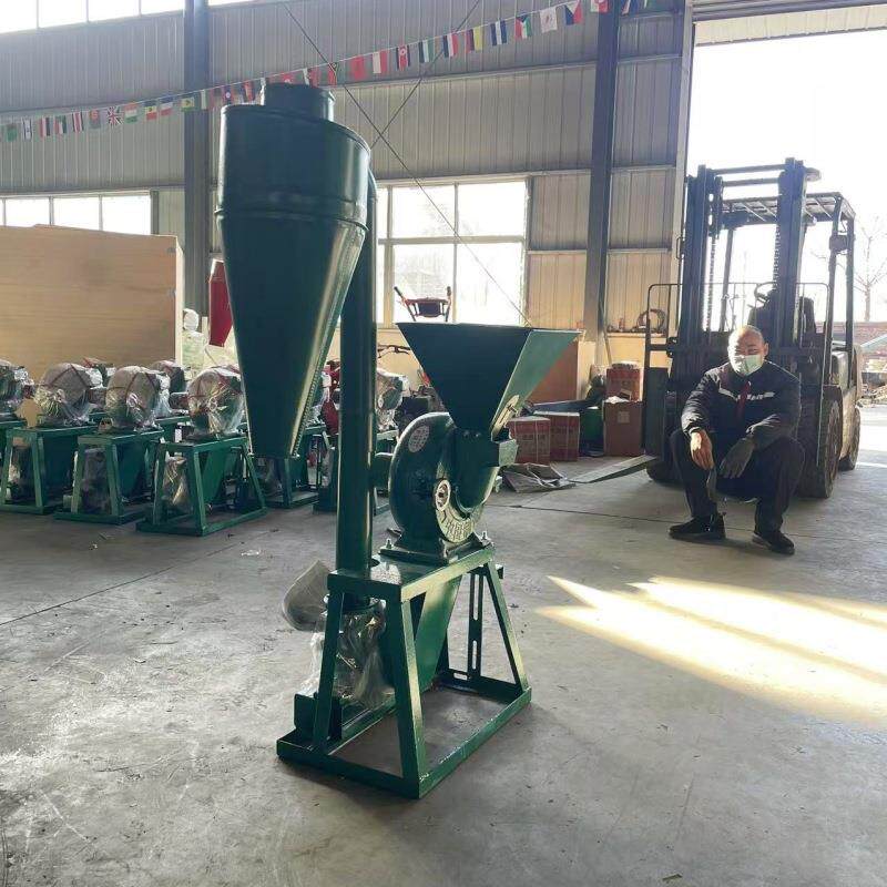 300型除尘粮食粉碎机家用电黄豆粉碎机劲锤式咖啡豆木薯粉碎机