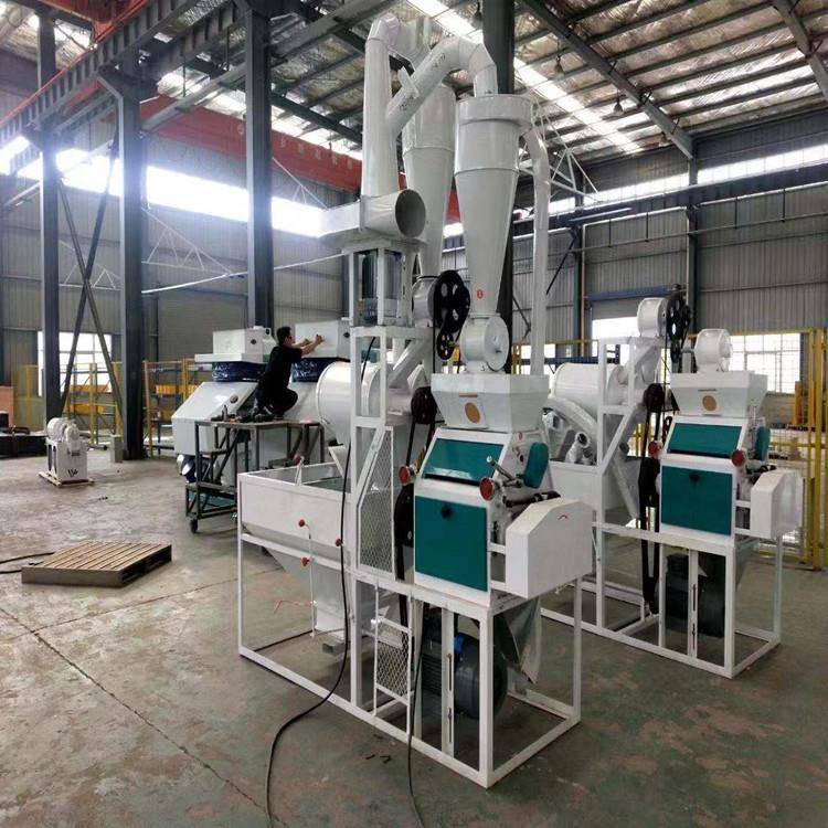 小麦玉米麦麸分离磨面机家用小型磨粉机五谷杂粮对辊式磨面机