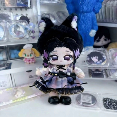 鬼灭之刃蝴蝶忍属性20cm棉花娃娃同人可爱玩偶套装礼物送女朋友