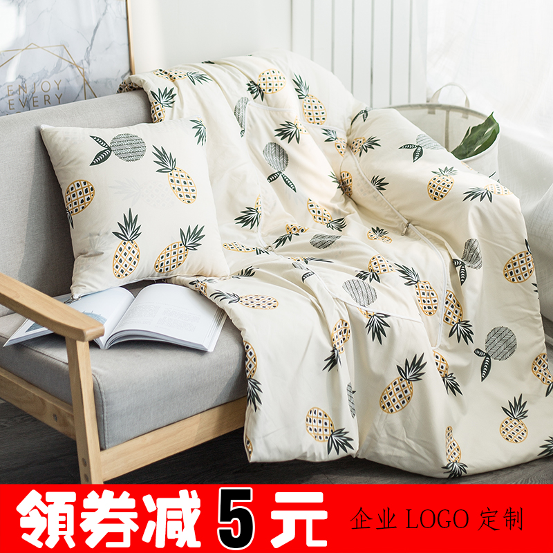 抱枕被子两用靠垫被沙发办公室午休靠枕J头被空调汽车腰枕床头靠